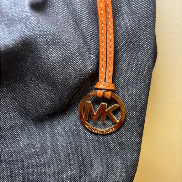 Michael Kors denim Navy and Brown Shoulder Bag - Picture 8 of 9